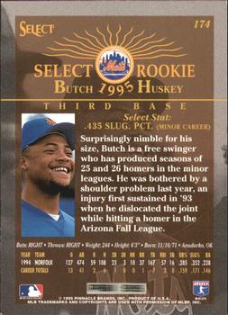 1995 Select - Artist's Proofs #174 Butch Huskey Back