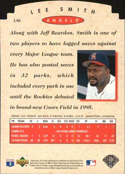 1995 SP Championship - Die Cuts #130 Lee Smith Back