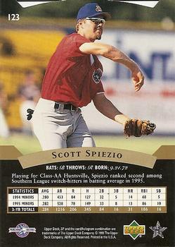 1995 SP Top Prospects #123 Scott Spiezio  Back