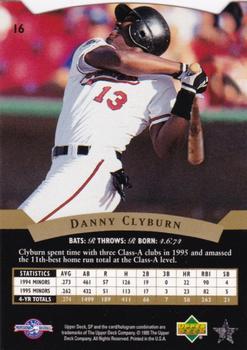 1995 SP Top Prospects #16 Danny Clyburn  Back