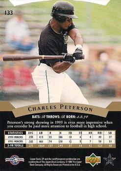 1995 SP Top Prospects #133 Charles Peterson  Back
