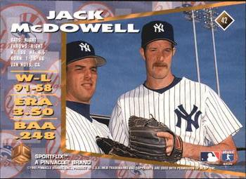 1995 Sportflix UC3 - Artist's Proofs #42 Jack McDowell Back