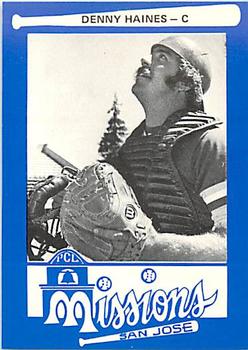 1977 Mr. Chef's San Jose Missions #11 Denny Haines Front