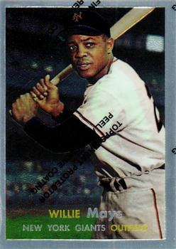 1997 Topps - Willie Mays Commemorative Reprints Finest #9 Willie Mays Front