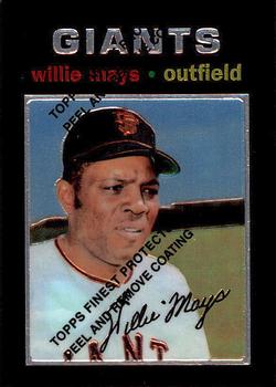 1997 Topps - Willie Mays Commemorative Reprints Finest #25 Willie Mays Front