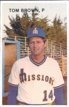 1978 Mr. Chef's San Jose Missions #16 Tom Brown Front