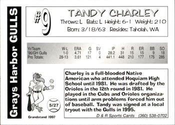 1997 Grandstand Grays Harbor Gulls #NNO Tandy Charley Back