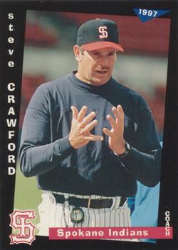1997 Grandstand Spokane Indians #31 Steve Crawford Front