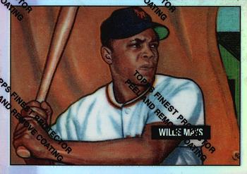 1997 Topps - Willie Mays Commemorative Reprints Finest Refractor #1 Willie Mays Front