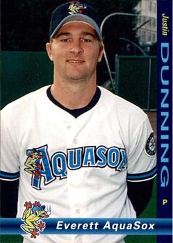 1998 Grandstand Everett AquaSox #NNO Justin Dunning Front
