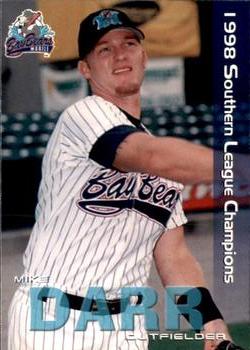 1999 Grandstand Mobile BayBears 1998 Southern League Champions #NNO Mike Darr Front