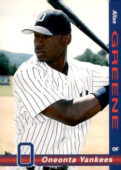 1998 Grandstand Oneonta Yankees #NNO Allen Greene Front