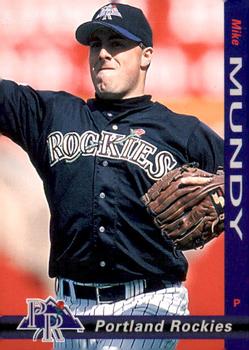1998 Grandstand Portland Rockies #NNO Mike Mundy Front
