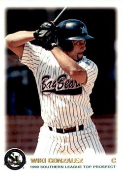 1999 Grandstand Southern League Top Prospects #NNO Wiki Gonzalez Front