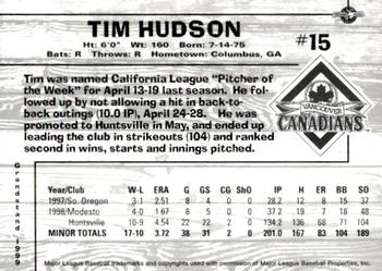 1999 Grandstand Vancouver Canadians #NNO Tim Hudson Back