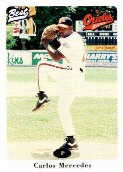 1996 Best Bluefield Orioles #19 Carlos Mercedes Front