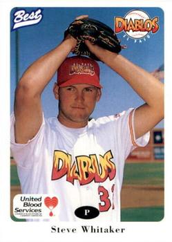 1996 Best El Paso Diablos #28 Steve Whitaker Front