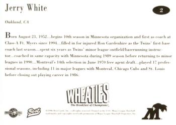 1996 Best Fort Myers Miracle #2 Jerry White Back
