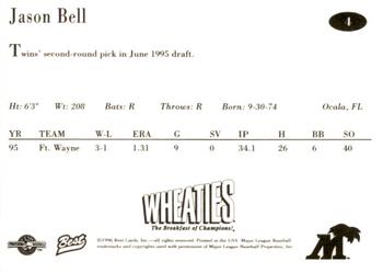 1996 Best Fort Myers Miracle #4 Jason Bell Back