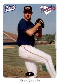 1996 Best Greenville Braves #15 Ryan Jacobs Front