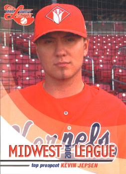 2004 Grandstand Midwest League Top Prospects #NNO Kevin Jepsen Front