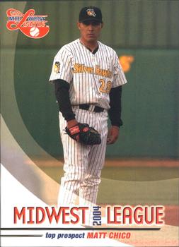 2004 Grandstand Midwest League Top Prospects #NNO Matt Chico Front