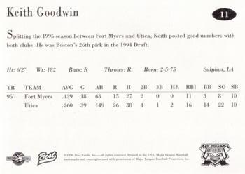1996 Best Michigan Battle Cats #11 Keith Goodwin Back