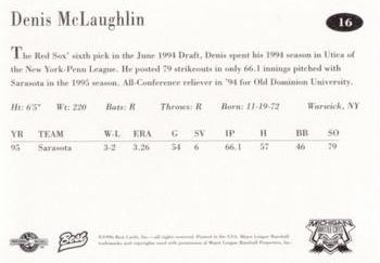 1996 Best Michigan Battle Cats #16 Denis McLaughlin Back