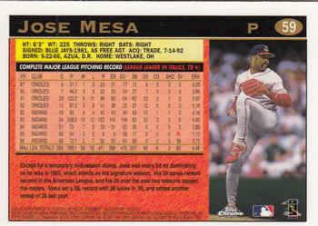 1997 Topps Chrome #59 Jose Mesa Back