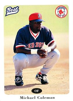 1996 Best Sarasota Red Sox #11 Michael Coleman Front