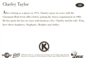 1996 Best Tucson Toros #28 Charley Taylor Back