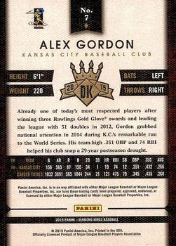 2015 Panini Diamond Kings #7 Alex Gordon Back