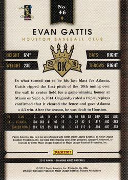 2015 Panini Diamond Kings #46 Evan Gattis Back
