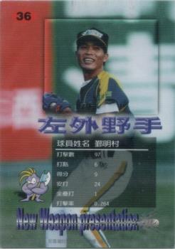 1998 Taiwan Major League Red Boy New Weapon Presentation #36 Ming-Tsun Yin Back