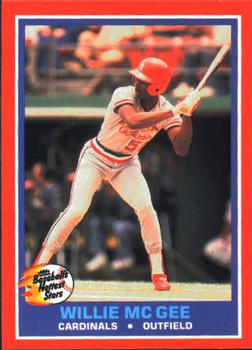 1987 Fleer Baseball's Hottest Stars #30 Willie McGee Front