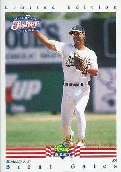 1992 Classic Best Fisher Nuts #9 Brent Gates Front