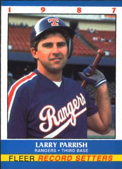 1987 Fleer Record Setters #29 Larry Parrish Front