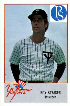 1978 Cramer Tacoma Yankees #113 Roy Staiger Front