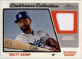2015 Topps Heritage - Clubhouse Collection Relics #CCR-MK Matt Kemp Front