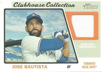 2015 Topps Heritage - Clubhouse Collection Relics #CCR-JB Jose Bautista Front