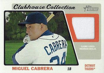 2015 Topps Heritage - Clubhouse Collection Relics #CCR-MC Miguel Cabrera Front