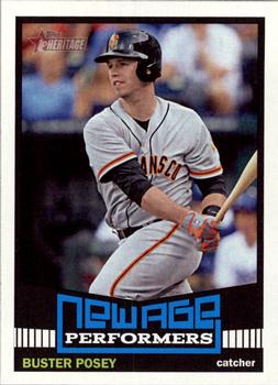 2015 Topps Heritage - New Age Performers #NAP-8 Buster Posey Front