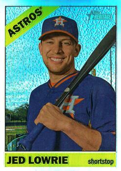 2015 Topps Heritage - Chrome Refractor #611 Jed Lowrie Front
