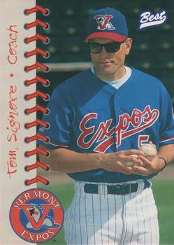 1997 Best Vermont Expos #3 Tom Signore Front