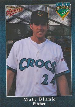 1998 Multi-Ad Cape Fear Crocs #3 Matt Blank Front