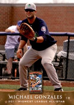 2011 Grandstand Midwest League All-Stars West Division #NNO Michael Gonzales Front