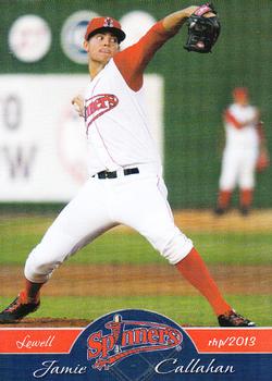 2013 Grandstand Lowell Spinners #NNO Jamie Callahan Front
