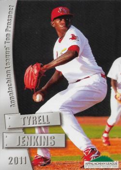 2011 Grandstand Appalachian League Top Prospects #NNO Tyrell Jenkins Front