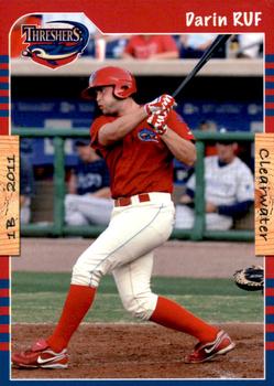 2011 Grandstand Clearwater Threshers #NNO Darin Ruf Front