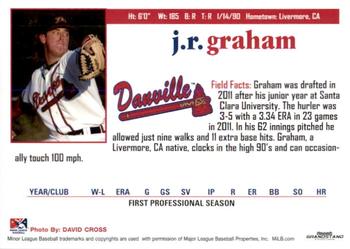 2011 Grandstand Danville Braves #NNO J.R. Graham Back